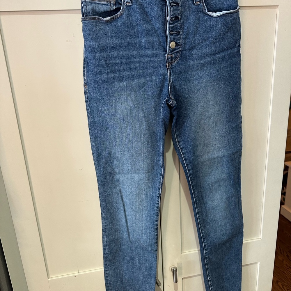 Good American High Rise Blue Jeans